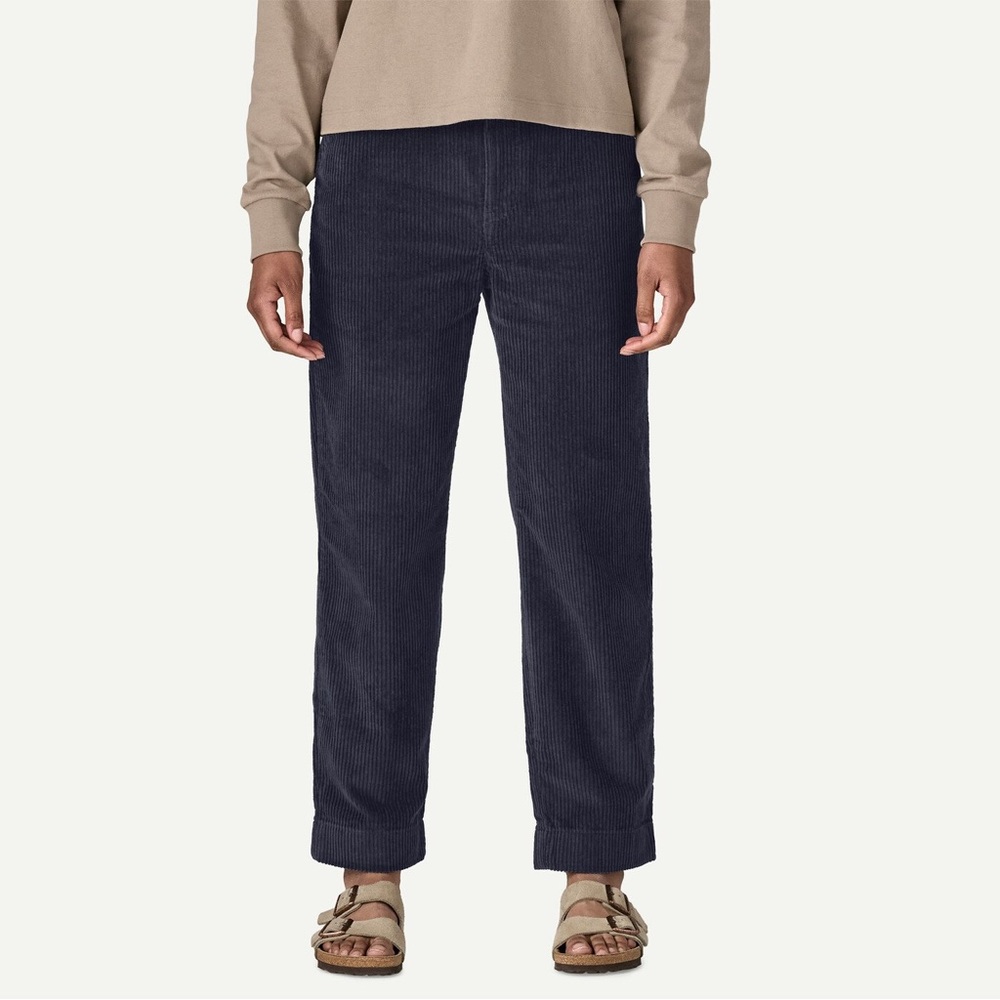 Patagonia Wide Wale Corduroy Pants Women’s Size 6 Pitch Blue Organic Cotton NWT